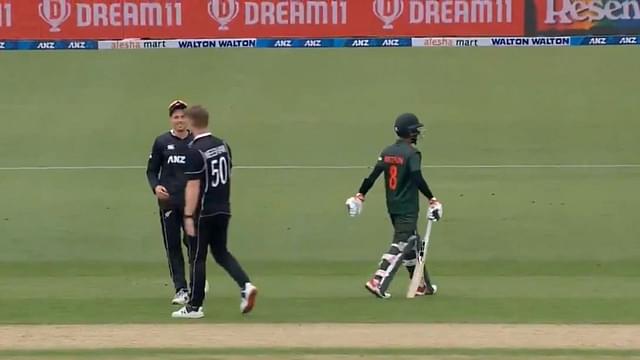 "Worst way to get out": Mohammad Mithun run out in unfortunate manner by Jimmy Neesham in Dunedin ODI