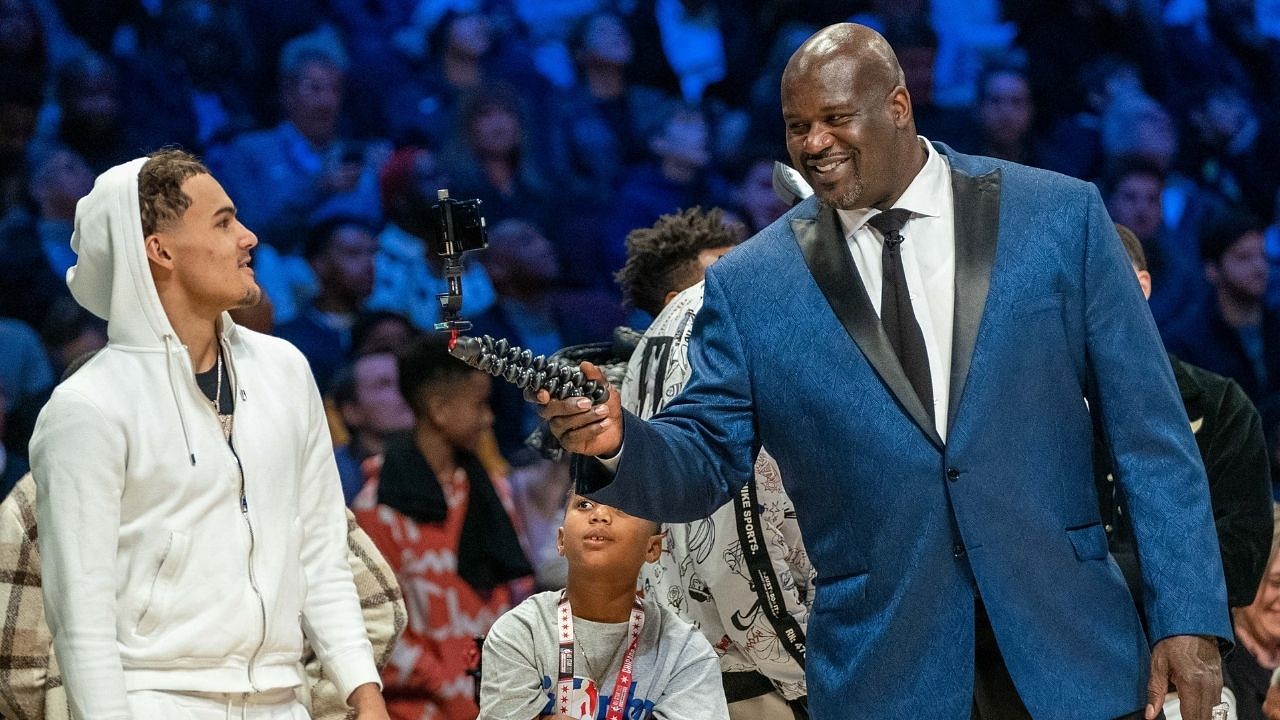 "Shaquille O'Neal talked to a young brain tumor patient in hospital