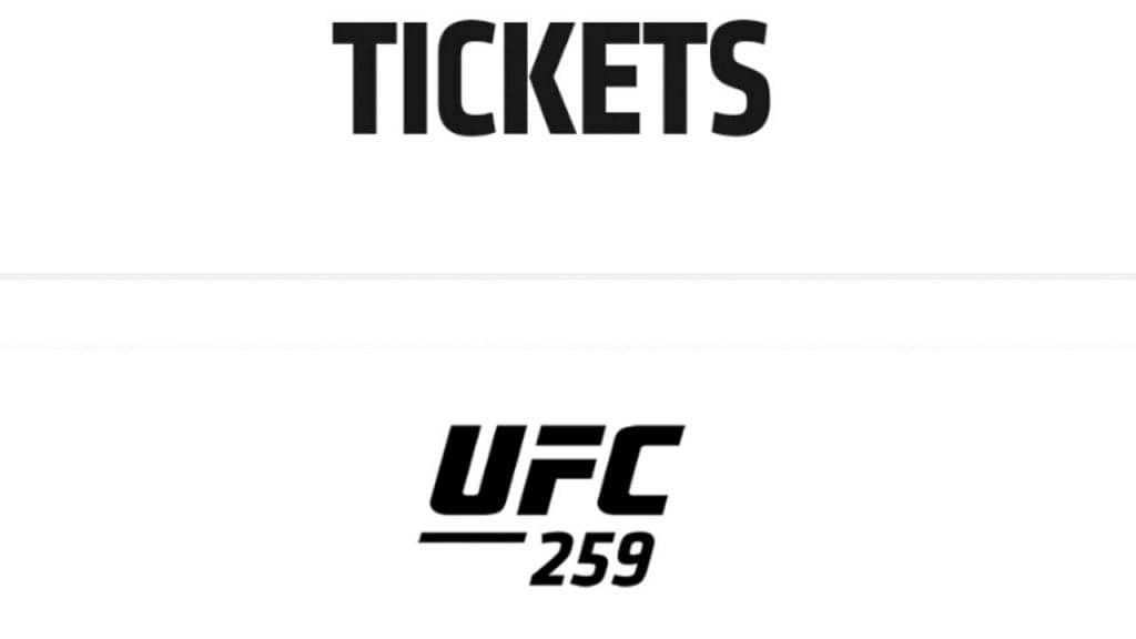 UFC 259 Tickets Is Audience allowed for UFC 259 Apex in Las Vegas