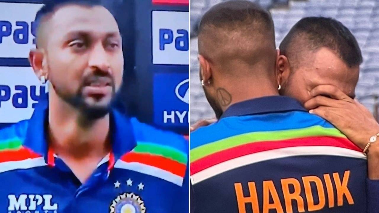 What happened to Krunal Pandya: Why was India's debutant all-rounder crying during innings break?