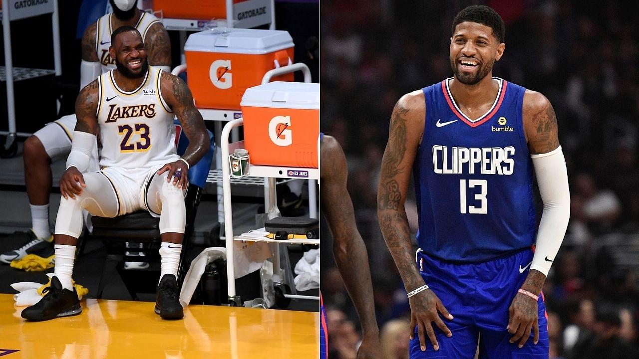 “Paul George and the Clippers are the enemy”: LeBron James jokingly takes jabs at Clippers star while picking him to join Team LeBron