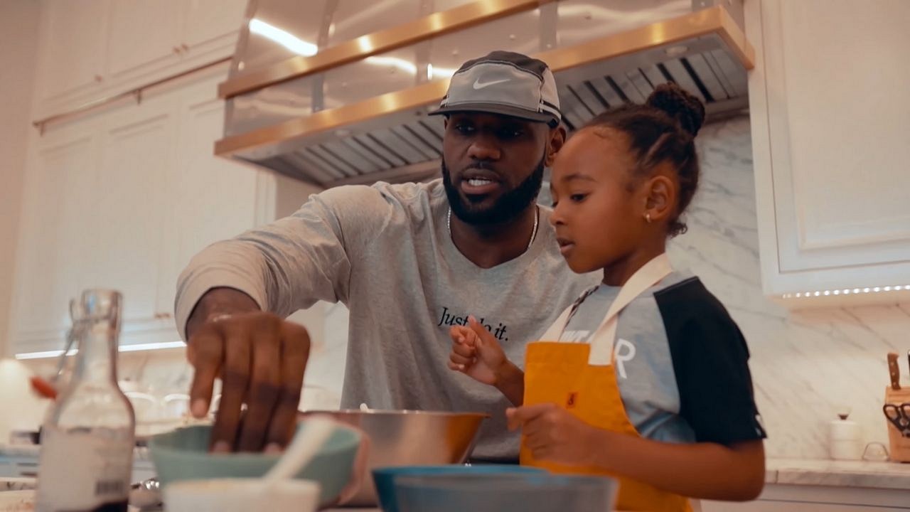 LeBron James goes full sports dad mode at daughter's volleyball