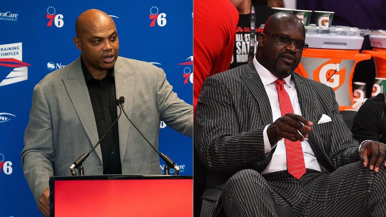 "Shaq, as long as I owe you, you'll never be broke": Charles Barkley mocks Shaquille O'Neal for his money management on Inside the NBA
