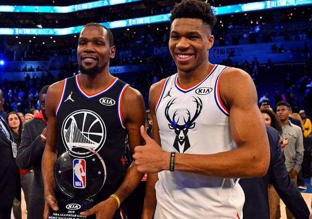 "Kevin Durant, it's over": Giannis Antetokounmpo disses the Nets superstar's All-Star team after learning Team LeBron's starting five