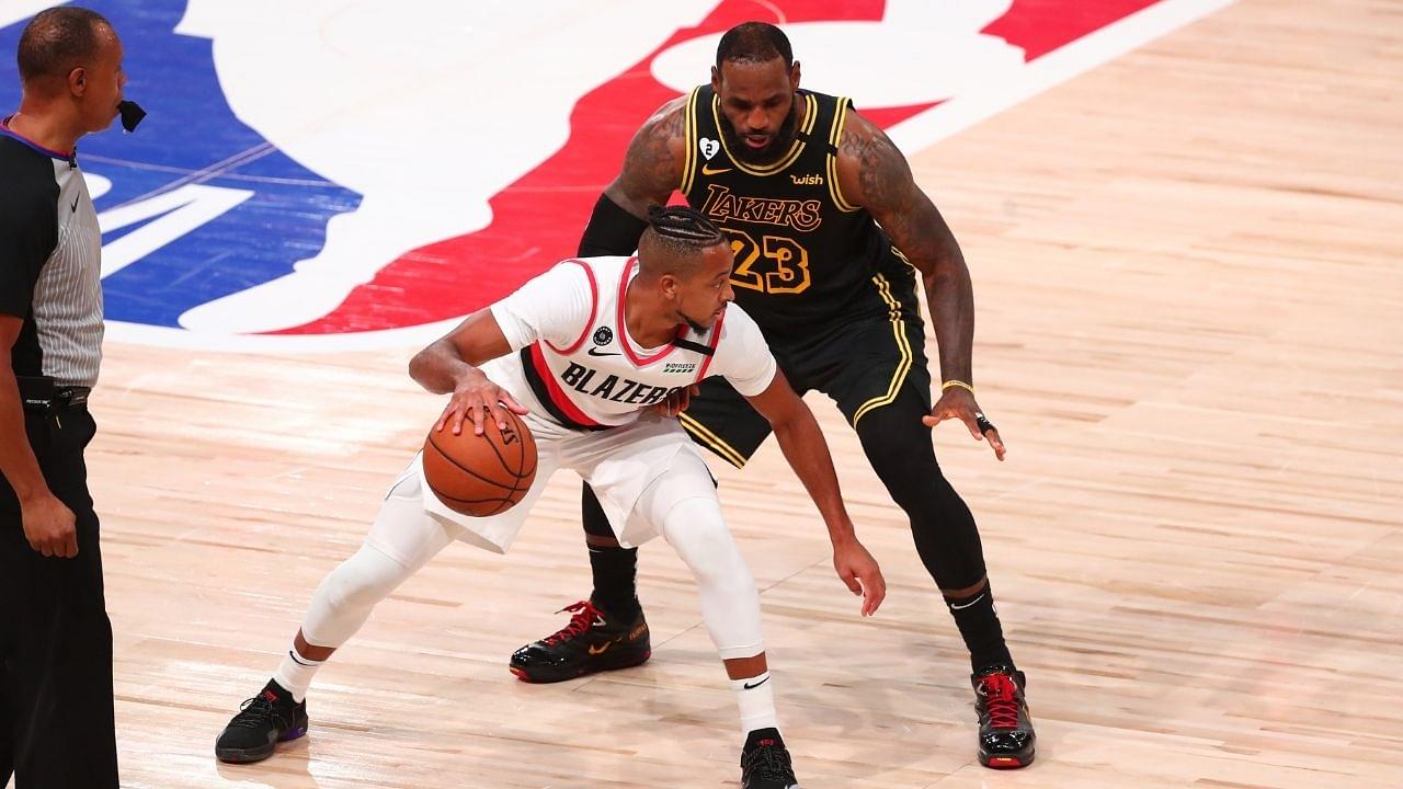 "CJ McCollum, you aren't nice, but super nice": LeBron James compliments Blazers guard after CJ said he's indifferent to whether he ever makes an All-Star Game