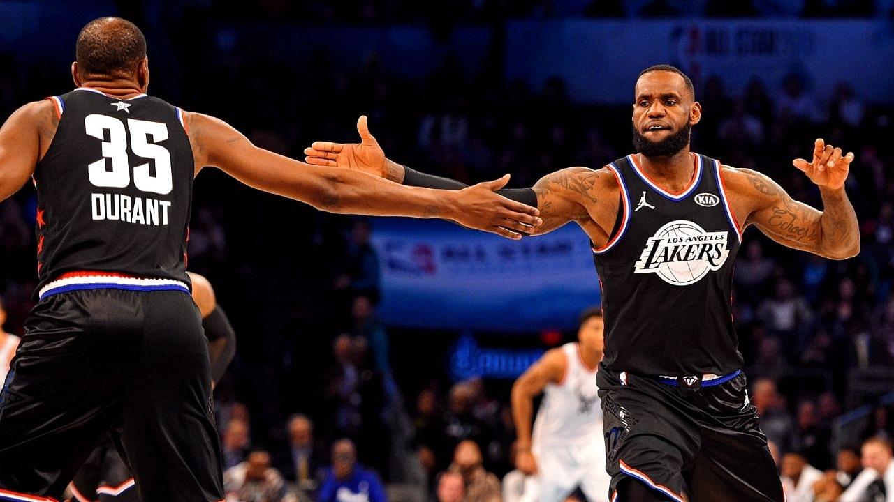 "Kevin Durant has played on more stacked teams than LeBron James": The Nets star has teamed up with more All-Stars than the Lakers superstar in the past 7 years