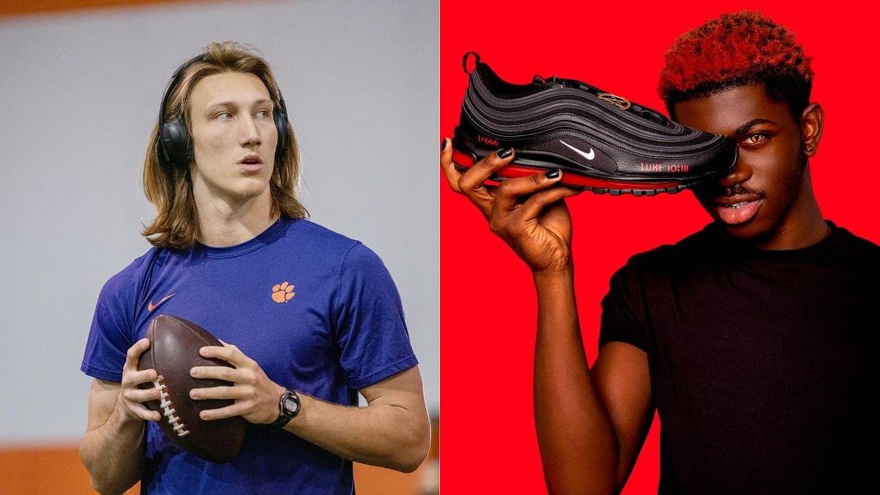 “Line has to be drawn somewhere. SMH”: NFL Star QB prospect Trevor Lawrence speaks out against Lil Nas X’s new “Satan Shoes”.