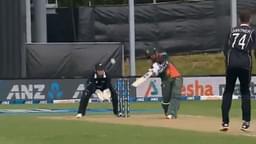 Mahedi Hasan six on ODI debut: Bangladeshi all-rounder hits second ball for six to get off the mark in ODI cricket