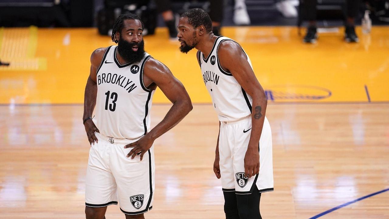 "Kevin Durant had more issues with an unfit James Harden over an absent Kyrie Irving": A recent report suggests cracks in the relationship between the two former MVPs