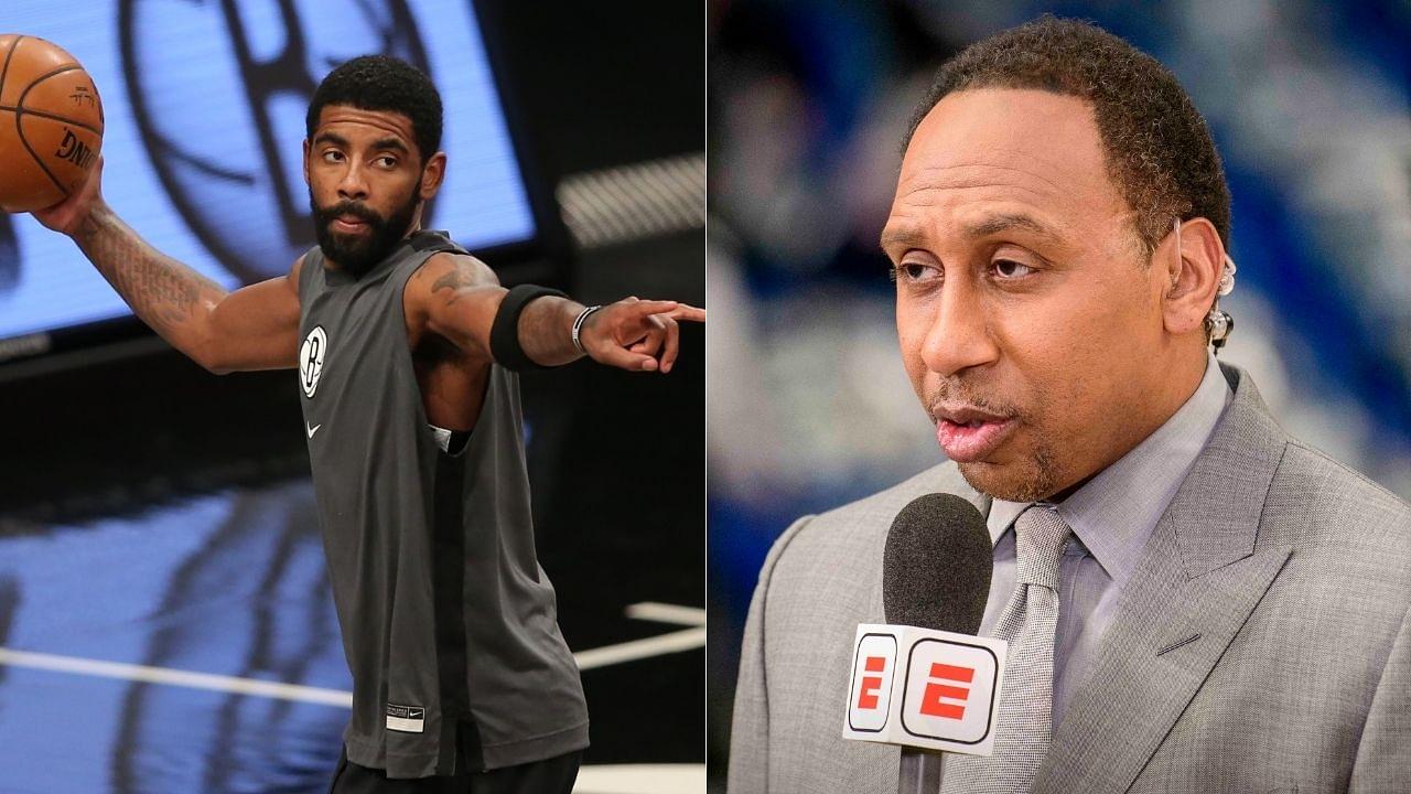 "Kyrie Irving, where are you? I mean, damn!": Stephen A Smith puzzlingly hits out at Nets star for being present for the birth of