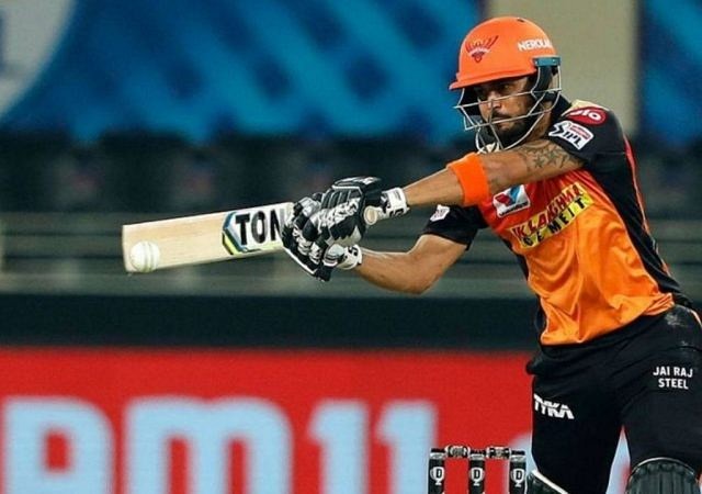 K Jadhav IPL 2021: Why is Manish Pandey not playing today's IPL 2021 match vs Punjab Kings?
