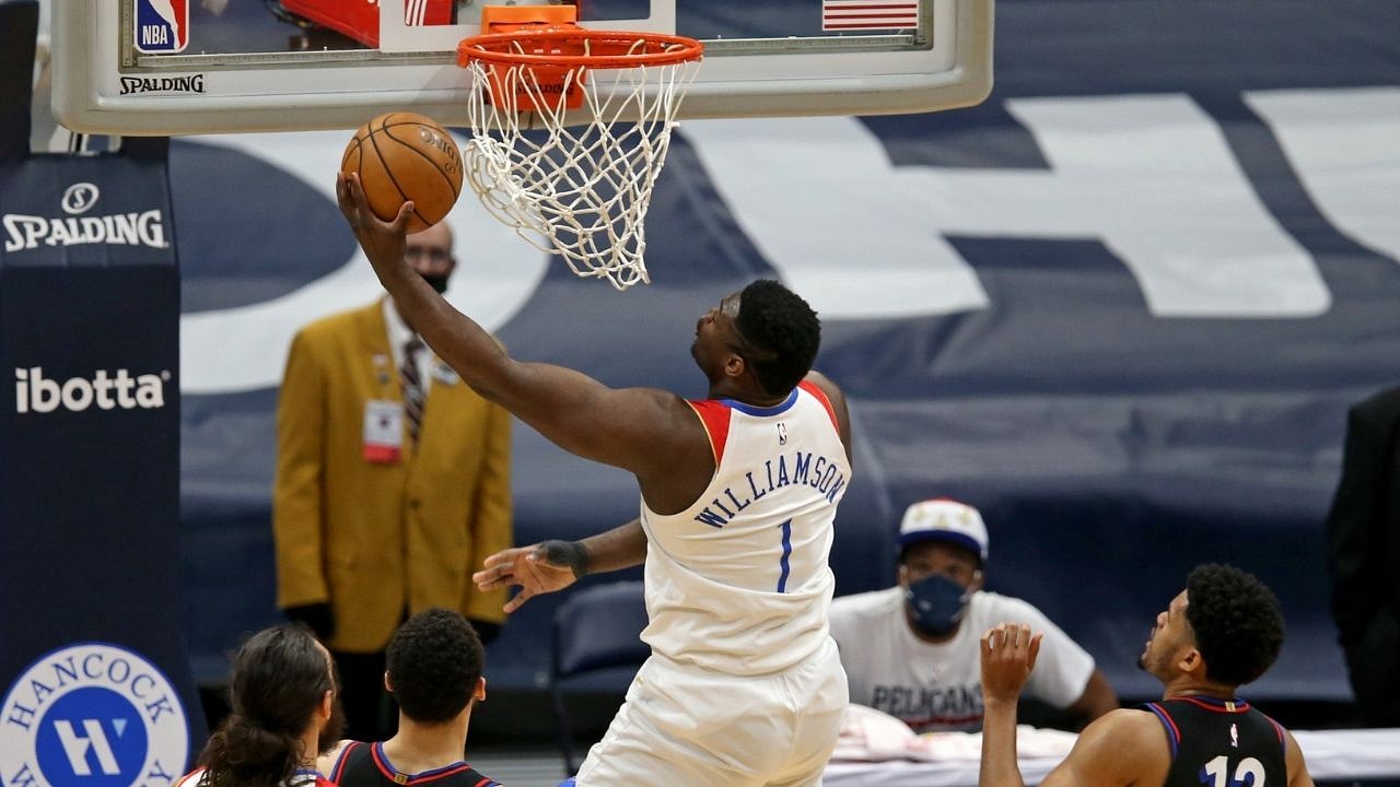 Zion williamson foul line hot sale dunk