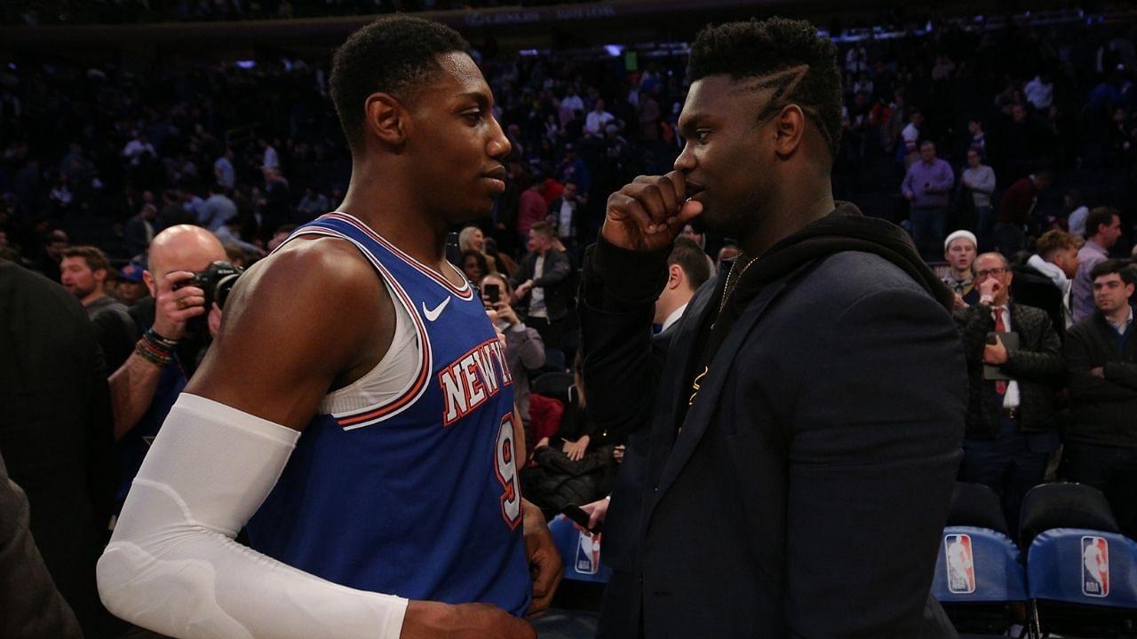 "Nice playing RJ Barrett but I was focused on my business": Zion Williamson deflects a question about his Duke teammate after Pelicans' 112-122 OT loss to the Knicks