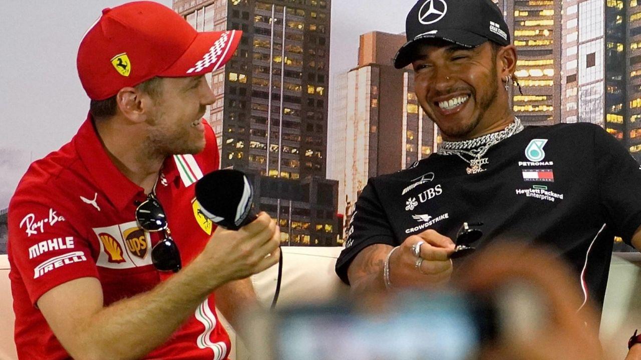 "He's a four-time world champion" - Sewis bromance in full display as Lewis Hamilton calls Sebastian Vettel his 'favourite' rival