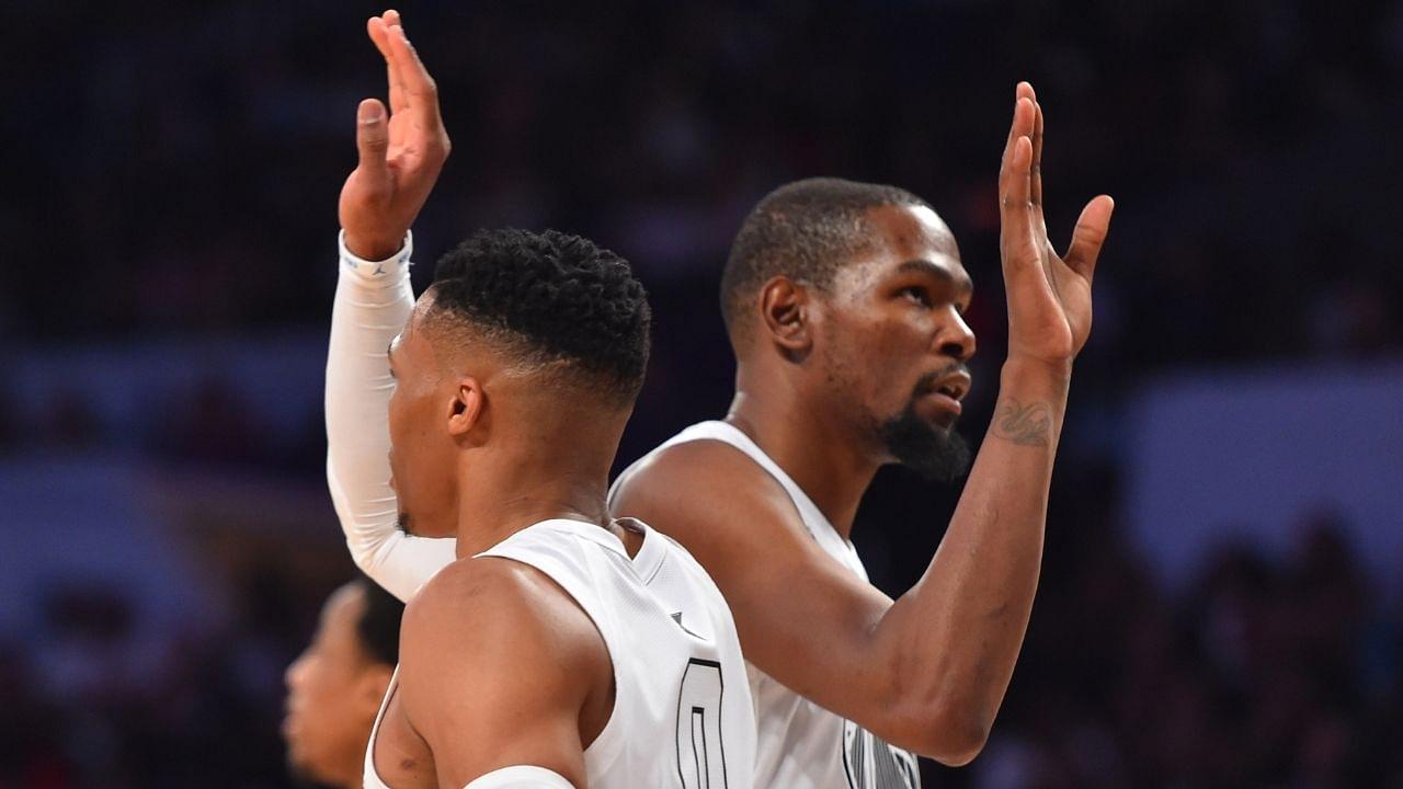 Stephen A Smith accuses Kevin Durant of intentionally omitting Russell Westbrook from his top 5 teammate list: "I don't believe that he forgot; I was born at night, not last night"