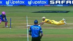 Dive in cricket: Fans in awe as MS Dhoni dives to survive run-out appeal vs Rajasthan Royals