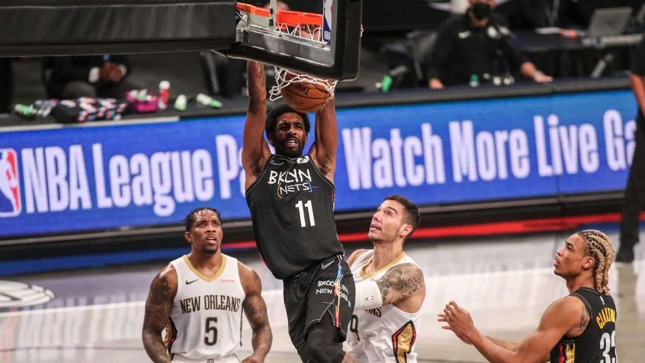 "Kyrie Irving has dunked more than Blake Griffin this year" The Nets