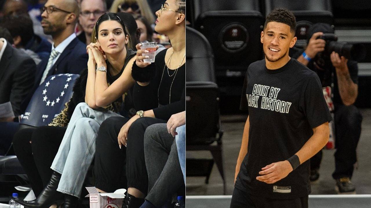 "Devin Booker set a new high score versus Kylie Jenner on Pop A Shot": Suns star was filmed by Kendall Jenner contesting Kylie at shooting hoops