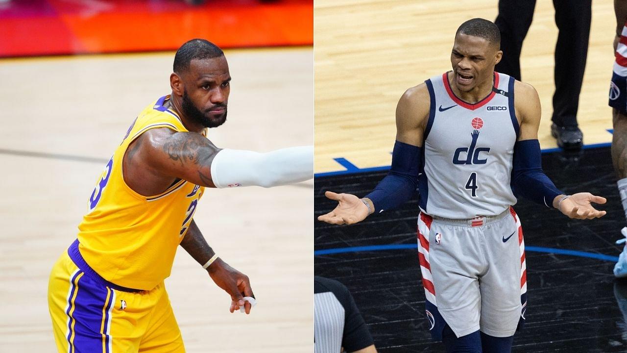 "As players we want to see who threw popcorn on Russell Westbrook": LeBron James reacts to Sixers fan throwing popcorn on Wizards star's head in Game 2 vs Joel Embiid and co