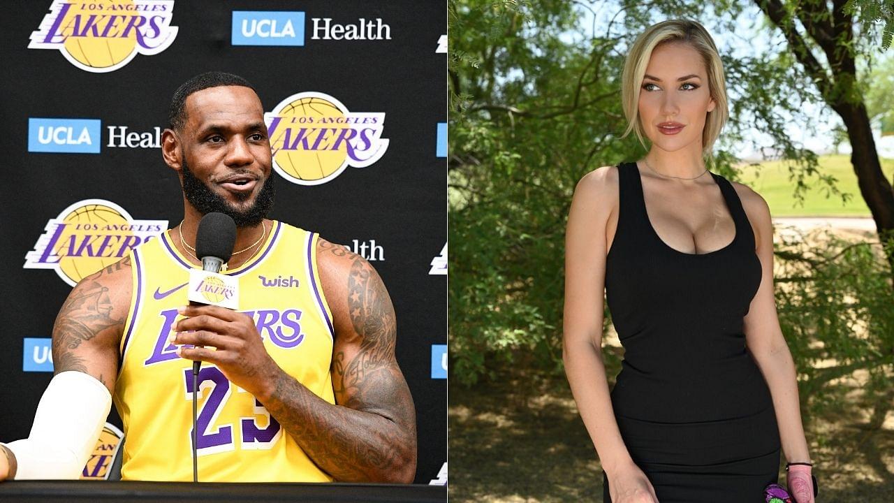 "LeBron James proved Space Jam 2 will be great, he's a great actor": Paige Spiranac sarcastically applauds Lakers star's 'acting' after getting eye-poked vs Warriors