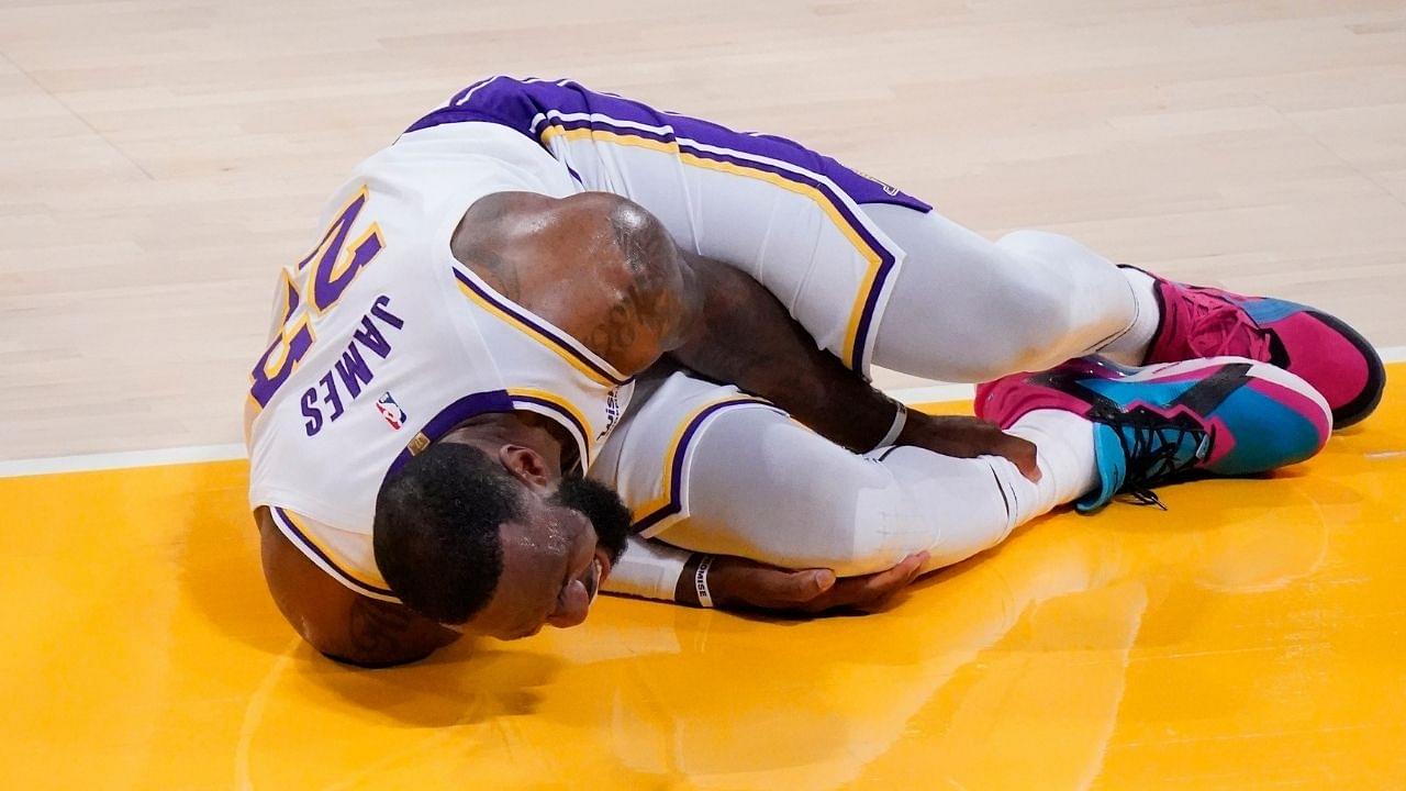 "Father Time really is catching up with LeBron James!": Lakers' superstar suffers right ankle soreness on the same ankle which bothered him out last season