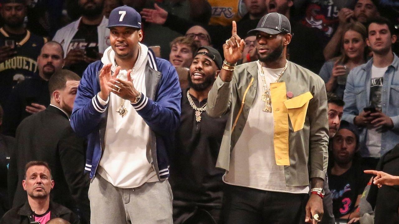 "Happy GDay to Carmelo Anthony": LeBron James reminisces about his friendship with Blazers star and Banana Boat crewmate on his 37th birthday