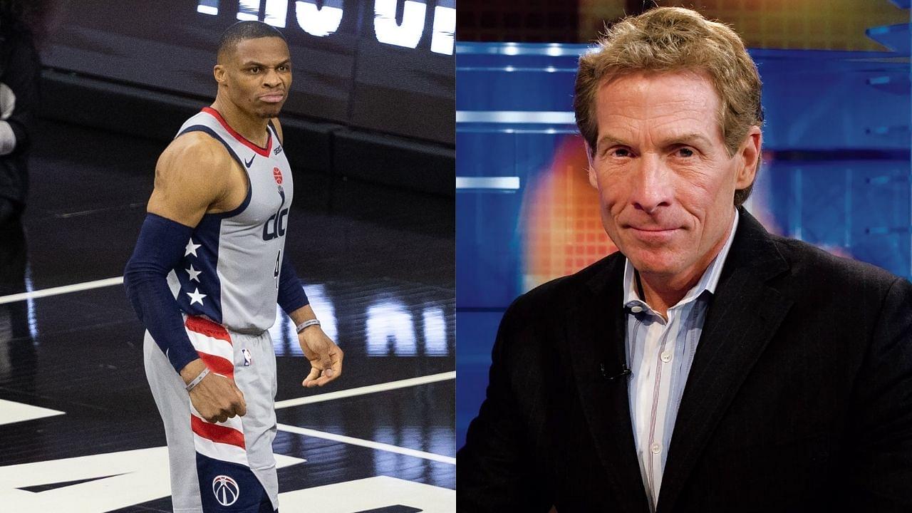 "Purchasing a ticket doesn't give you the right to do that!": Skip Bayless sides with Russell Westbrook over Sixers fan throwing popcorn at him