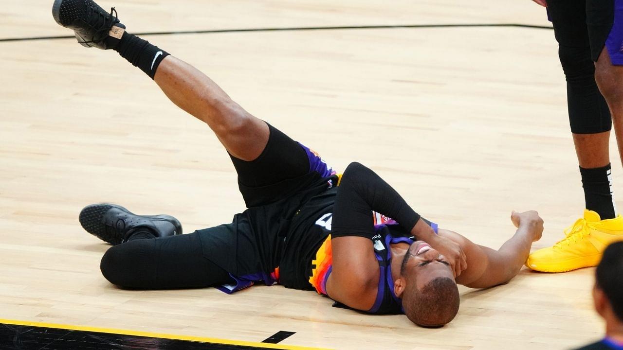 Is Chris Paul injured? Suns star suffered hard fall in Game 1 vs Lakers and grabbed his shoulder