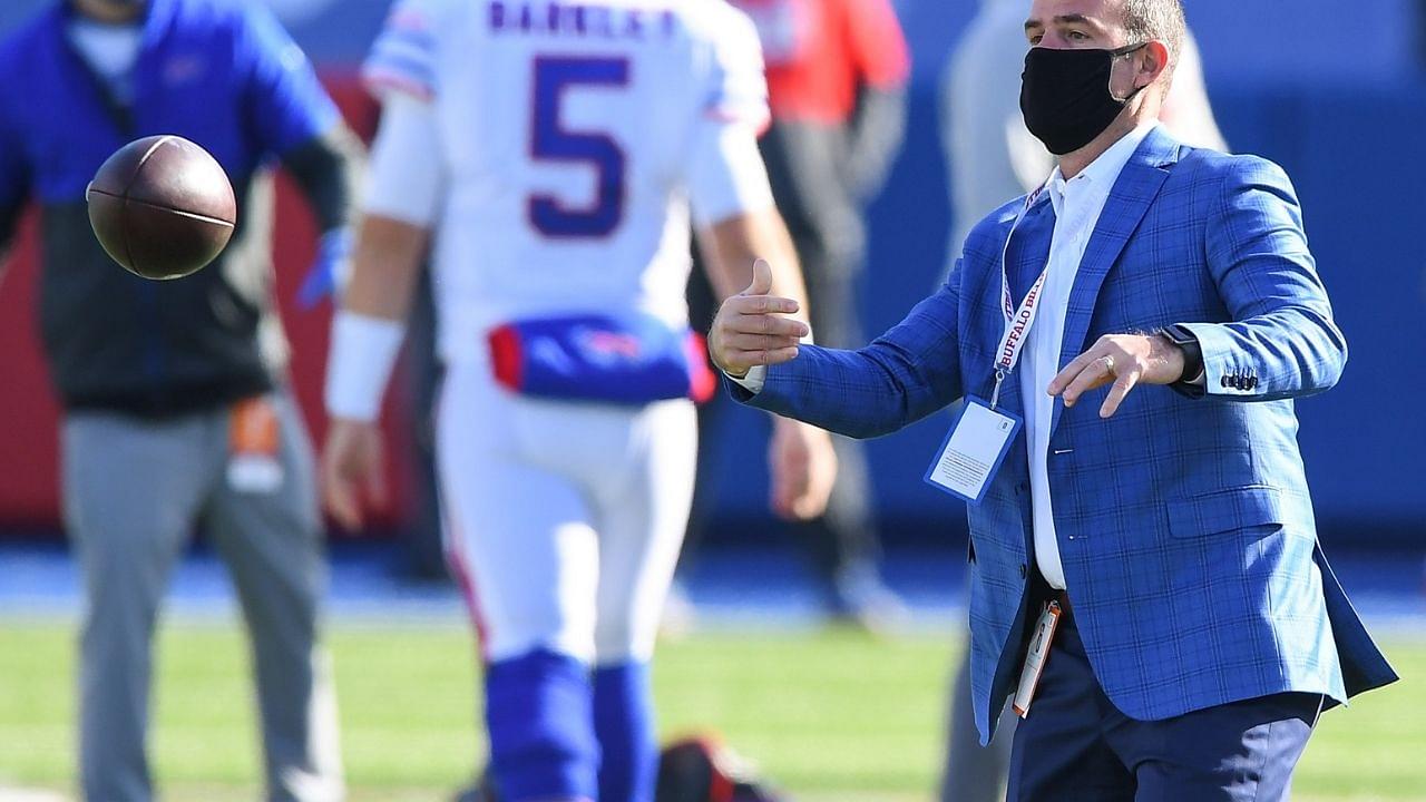 “"Yeah. I would. Because it'd be an advantage," Bills GM Brandon Beane says he will consider vaccination status when making roster moves.