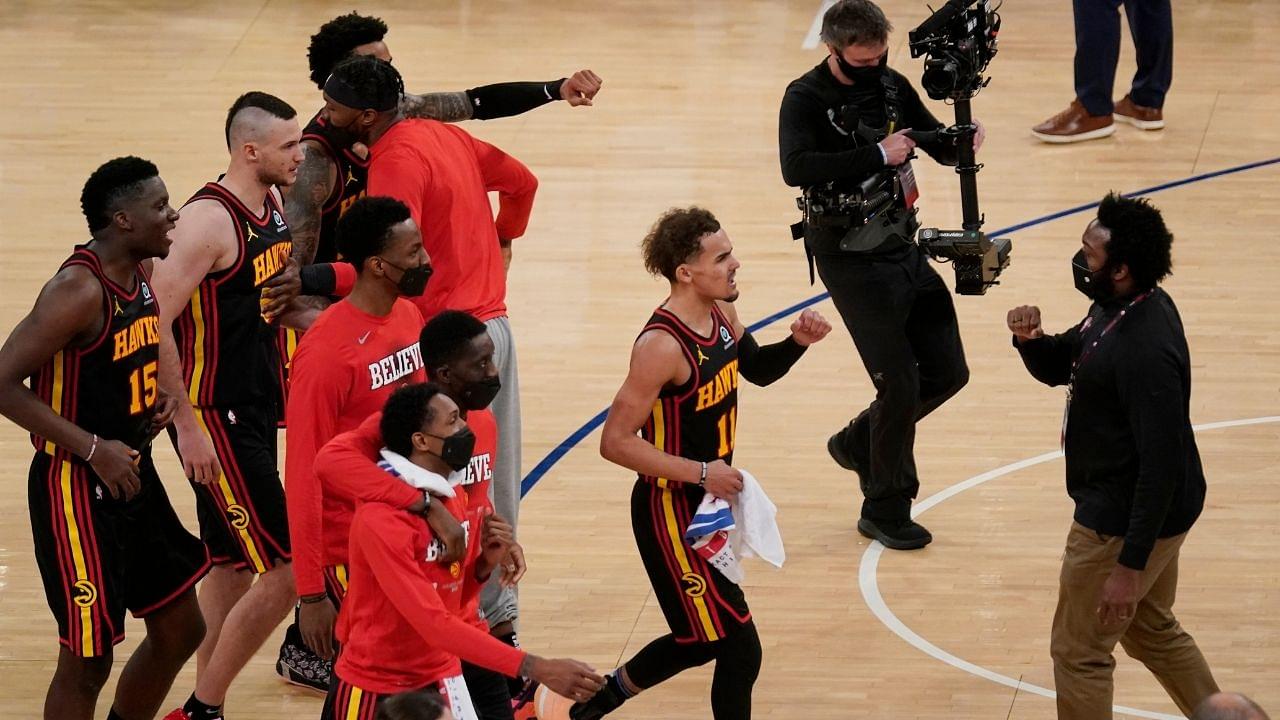 "I wanted to hear F*** Trae Young chants again": Hawks star's hilarious post-game interview after his game winner vs Knicks
