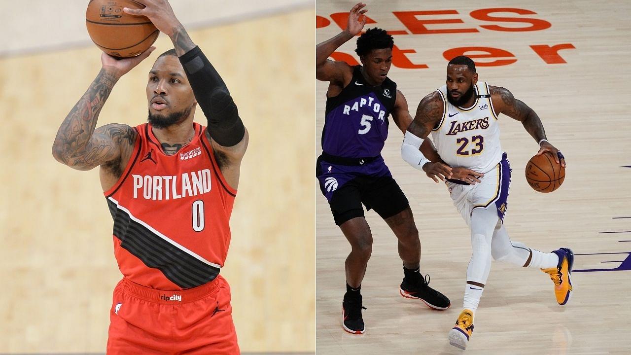 “Damian Lillard broke LeBron James’s record”: Blazers superstar is on pace to have more 20+ point 4th quarters than Laker legend Kobe Bryant