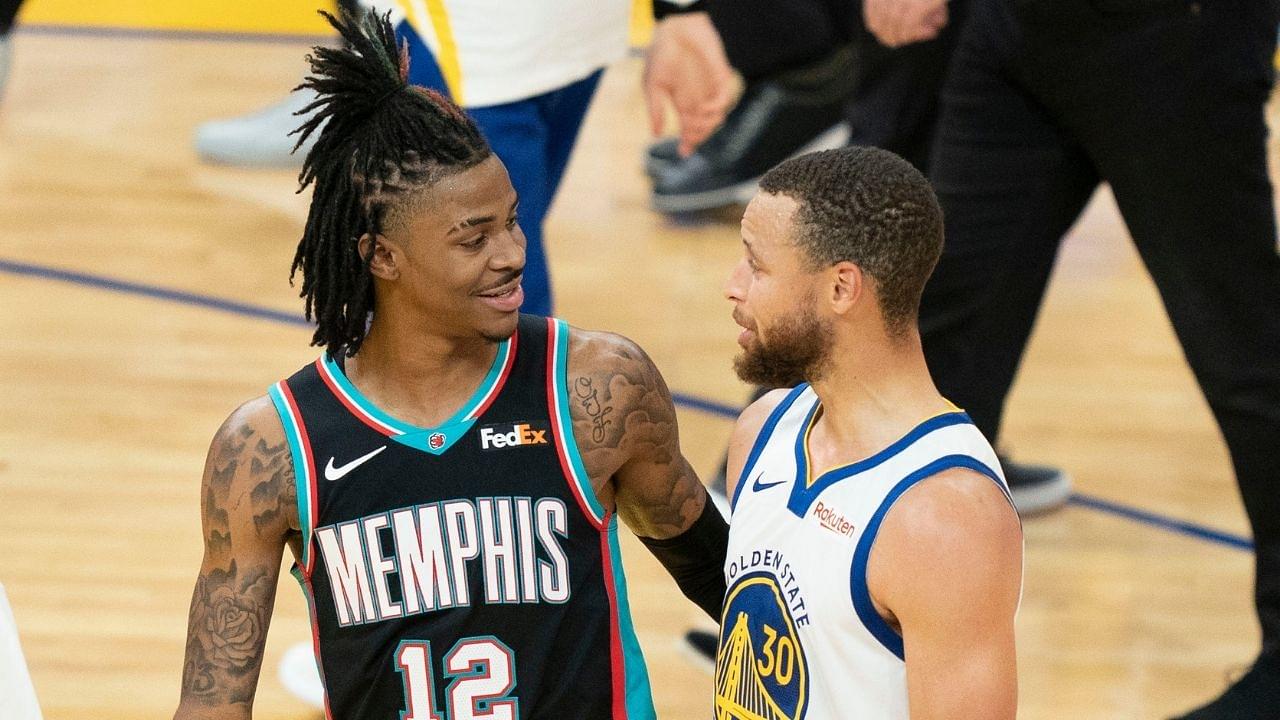 "Stephen Curry is the MVP, no debate": Ja Morant endorses Warriors superstar for his 3rd trophy after losing to his 46-point outburst
