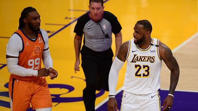 "LeBron James, Michael Jordan would never do this": Lakers fans aghast after Finals MVP gives up down the stretch of Game 4 vs Chris Paul's Suns at Staples Center
