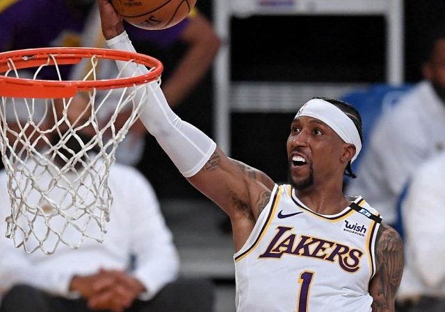 "KCP slammed it down like LeBron James": Lakers' Kentavious Caldwell-Pope posterized Clippers' Ivica Zubac in blowout loss last night