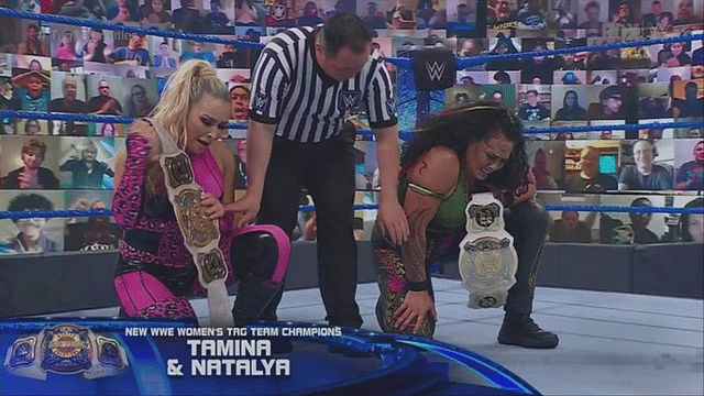 Natalya and Tamina become WWE Women’s Tag Team Champions on SmackDown
