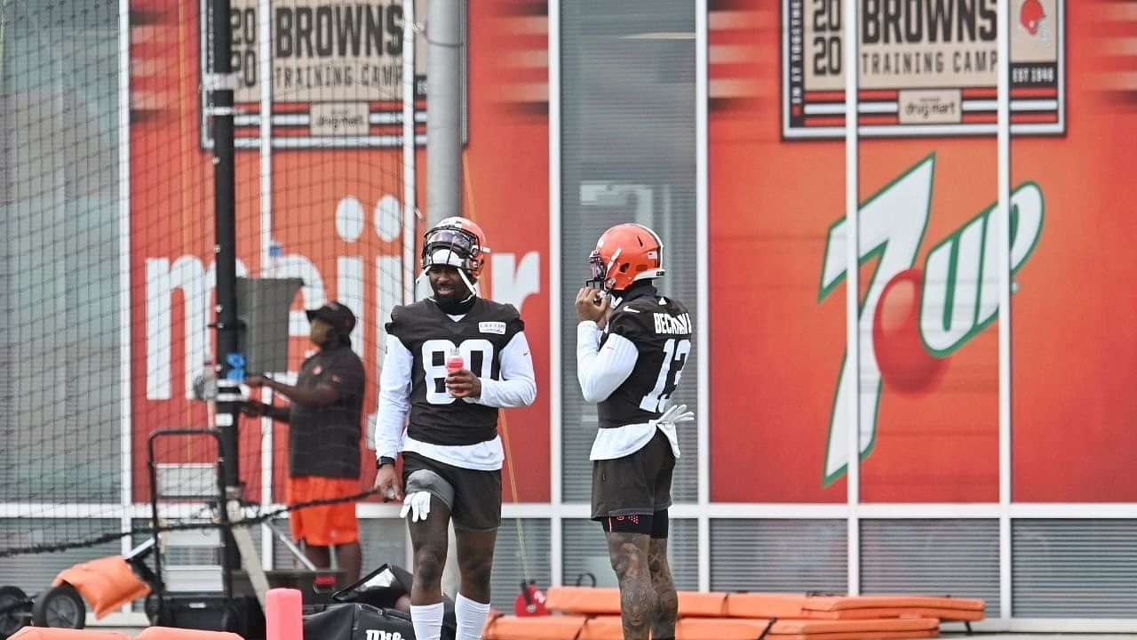 Watch: Odell Beckham Jr. joined by Baker Mayfield, Jarvis Landry, Myles  Garrett at introductory press conference