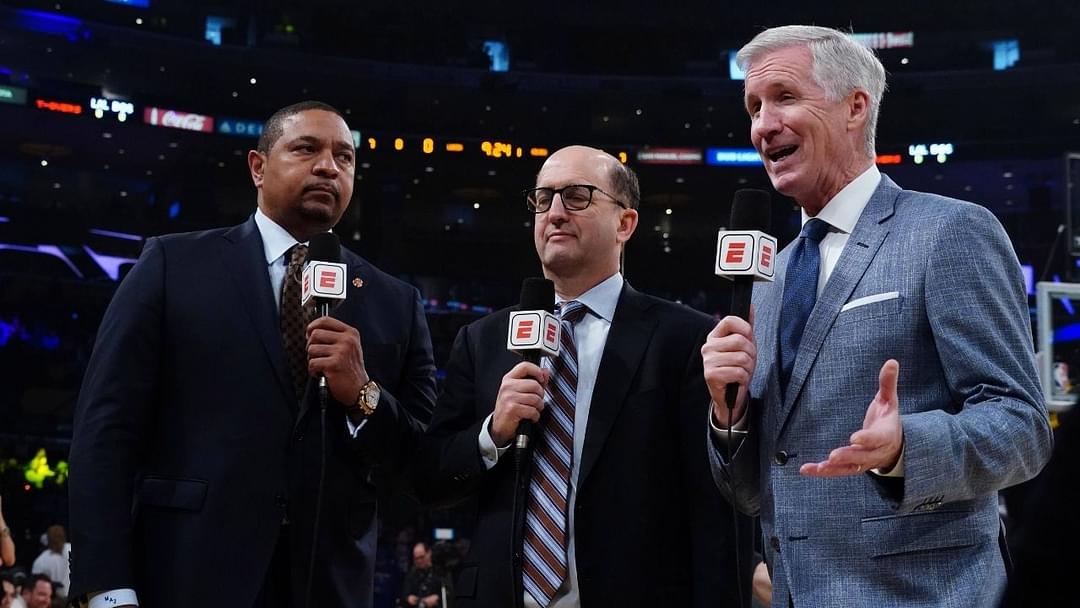 "Mike Breen, Mark Jackson and Jeff van Gundy return courtside" Veteran