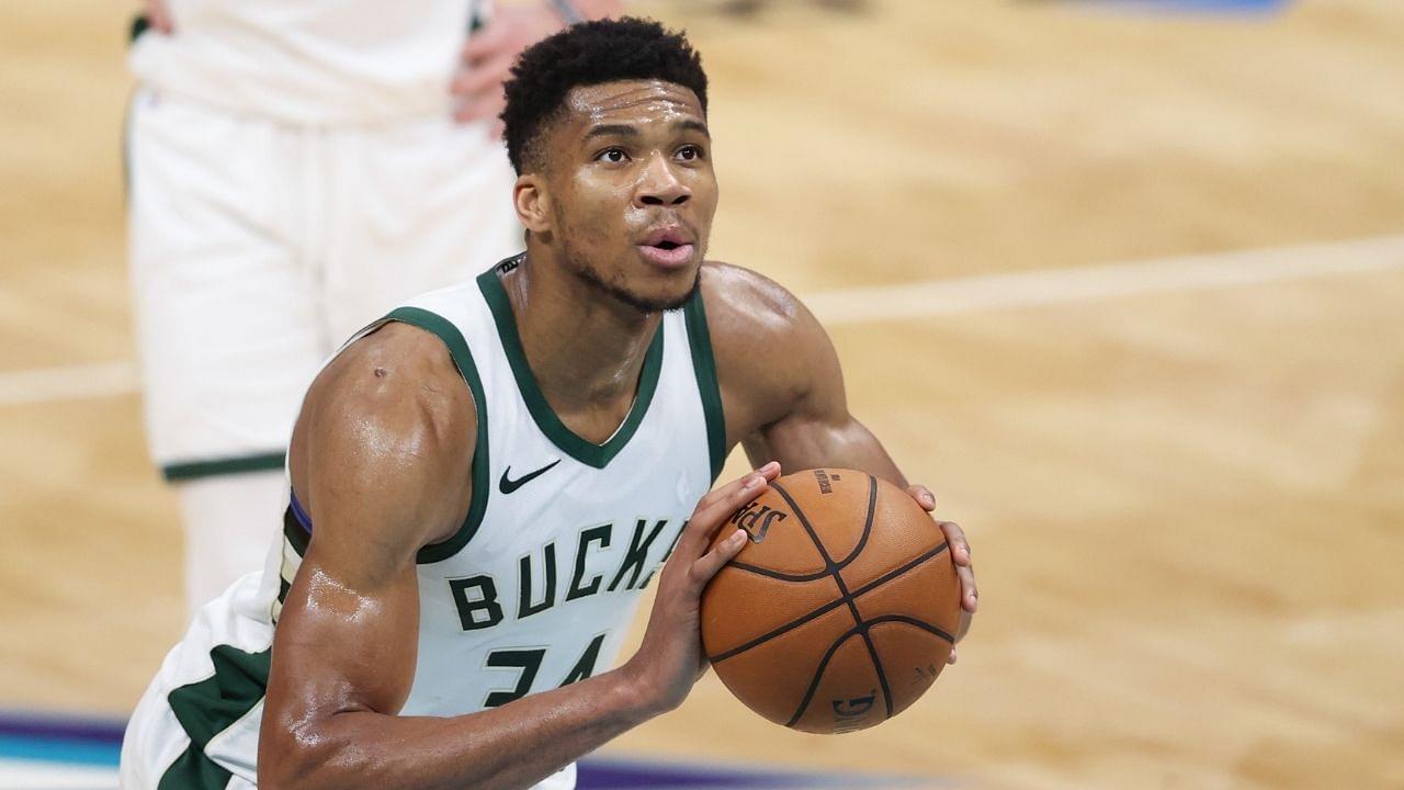 "Giannis has 2 10-second violations and 3 3-pointers made this playoffs": NBA fans react to 2-time MVP's continued free throw shot clock violations in Bucks vs Nets Game 3