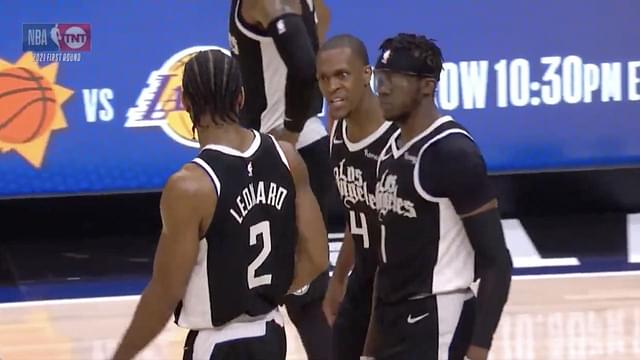 "Rajon Rondo gave Kawhi Leonard the death stare": Clippers' veteran point guard was visibly upset with The Claw as he air-balled clutch 3 pointer vs Mavs in Game 5