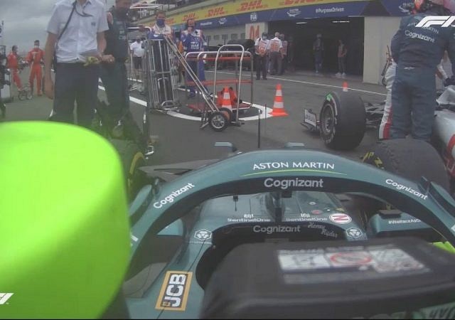 Watch: Engineer Sebastian Vettel inspect Haas with Mick Schumacher
