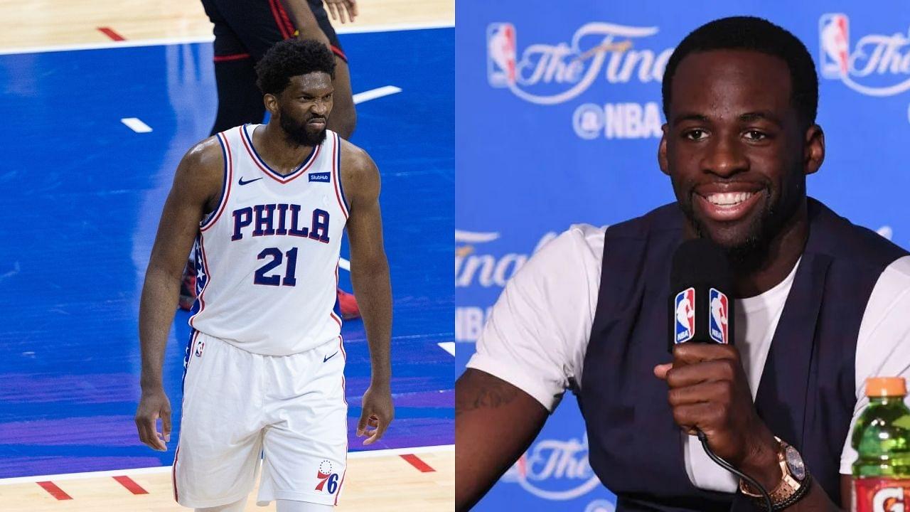 "Someone tell Joel Embiid not to shoot... Go Shaq mode": Draymond Green doles out advice for the Sixers' star during Game 7 against the Hawks