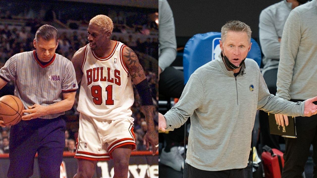 “Dennis Rodman intentionally missed shots to get extra rebounds”: Steve Kerr provides a hilarious anecdote for the Bulls legend’s insane rebounding stats