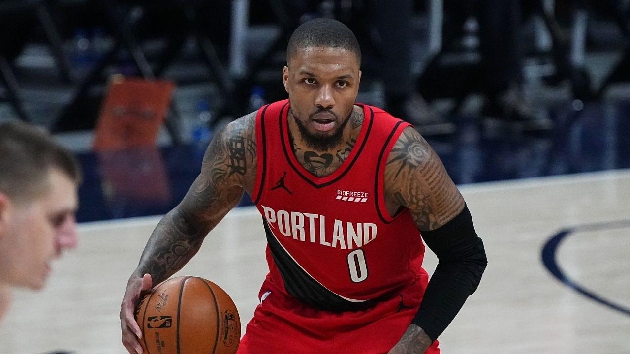 Damian Lillard record for most 3-pointers in NBA playoff series: Blazers superstar passes Donovan Mitchell with 35 3-pointers made vs Nikola Jokic's Nuggets upto Game 6