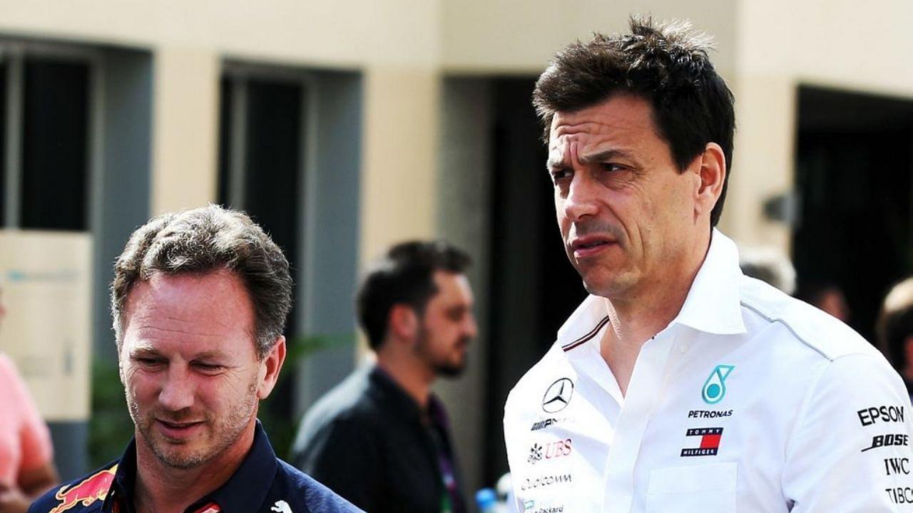 "I'd keep my mouth shut"– Christian Horner warns Toto Wolff may expose Mercedes while outcrying against Red Bull on flexi-wings