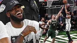 "Ayo Bruce Brown what is wrong with you?": LeBron James can't believe that Kyrie Irving or Kevin Durant didn't take the Nets' crucial shot in Game 3