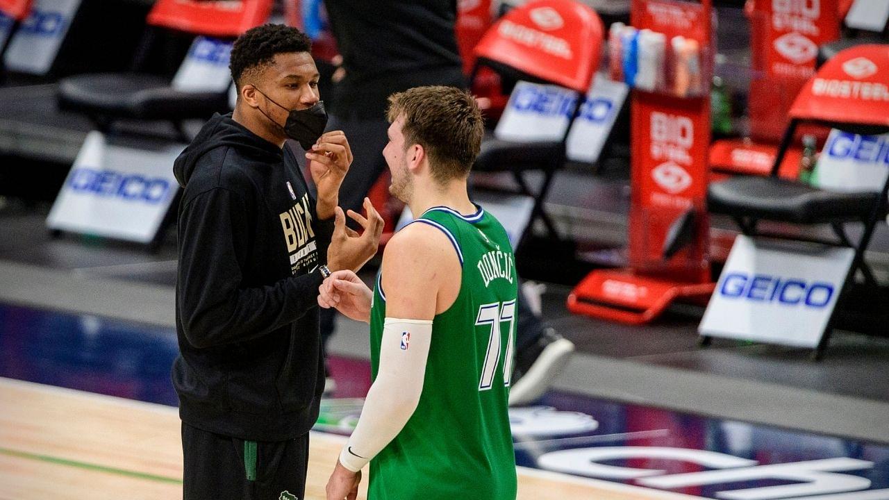 "The 80s were for Larry Bird and Magic Johnson, the 20s are going to be for Luka Doncic and Giannis": Nick Wright calls the next decade Giannis and Luka's as Lebron and KD approach the end of their careers