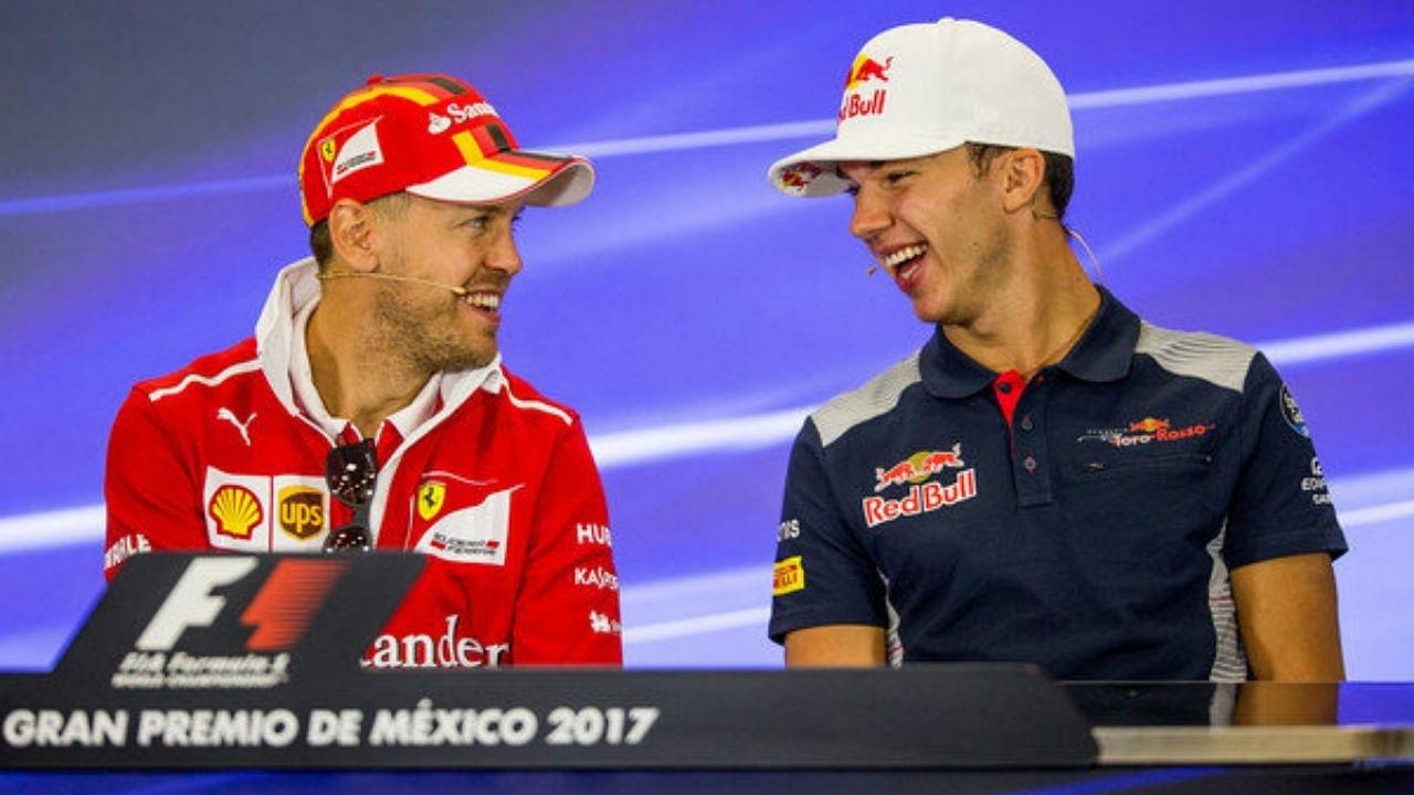 "I'm one of the few who doesn't pee in his car"– Sebastian Vettel makes gross revealation to Pierre Gasly