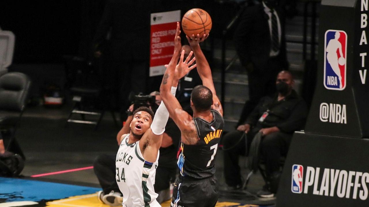 "Giannis could be the greatest to ever to do it": Kevin Durant heaps praise on Bucks star ahead of Nets' Game 3 at Fiserv Forum