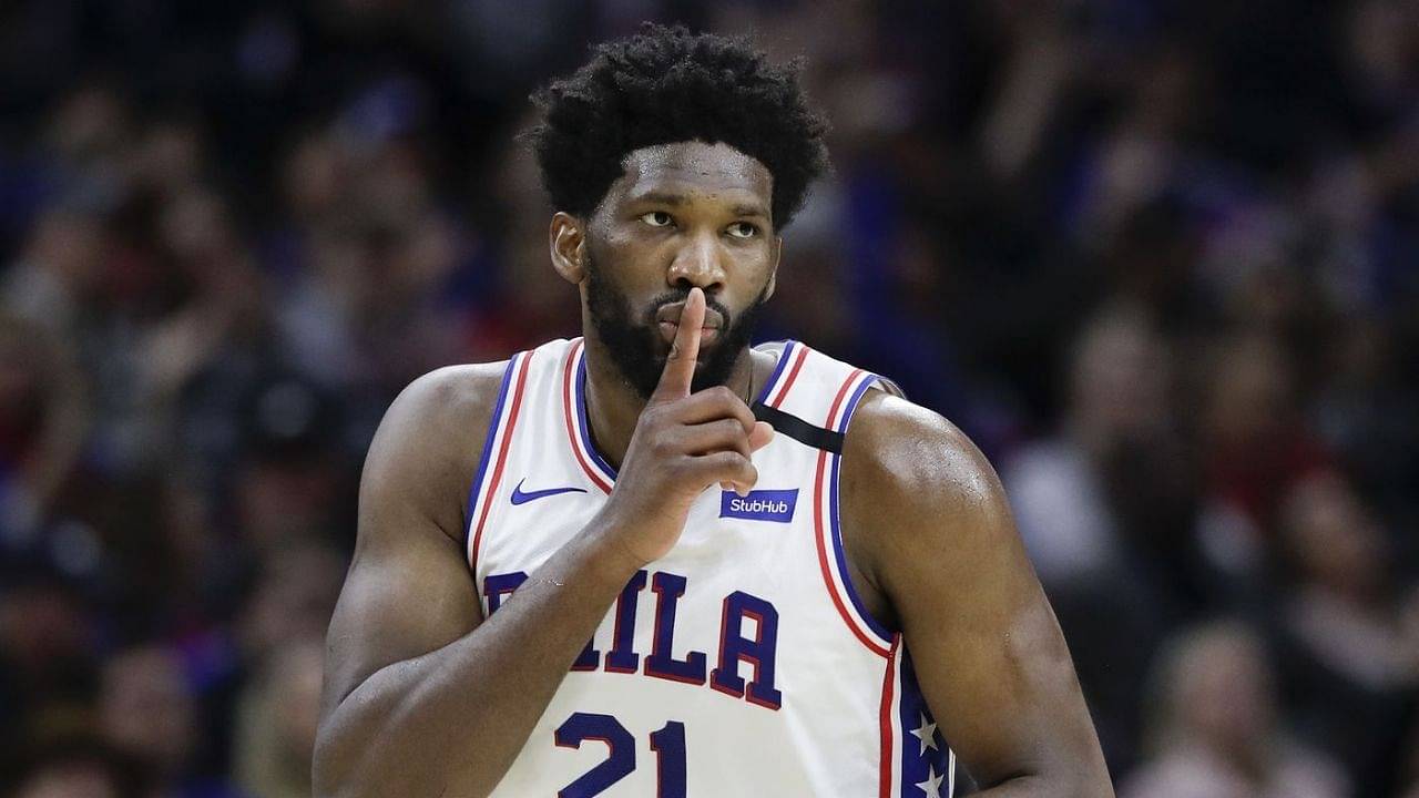 "Joel Embiid becomes the fastest player at the center position to record 50+ points and 10+ rebounds": The Philly big man ties his career-high in 27-minutes, with fans chanting MVP at the Wells Fargo Center