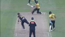 Glenn Phillips cricket: Kiwi batsman plays unbelievable reverse scoop off Dan Douthwaite in T20 Blast 2021